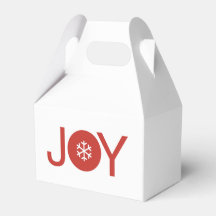 Boîte de faveur de Noël Joie
