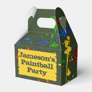 Ballotins Boîte de faveur de nom personnalisé pour fête de p