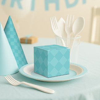 Ballotins Boîte de Faveur de Partie à Carreaux Verts