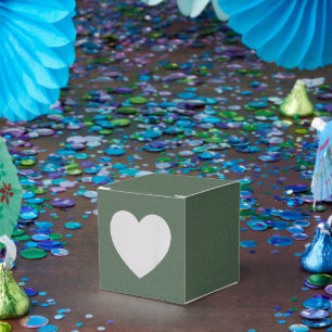 Ballotins Boîte de Faveur de Partie de Luxe de Motif Vert Él