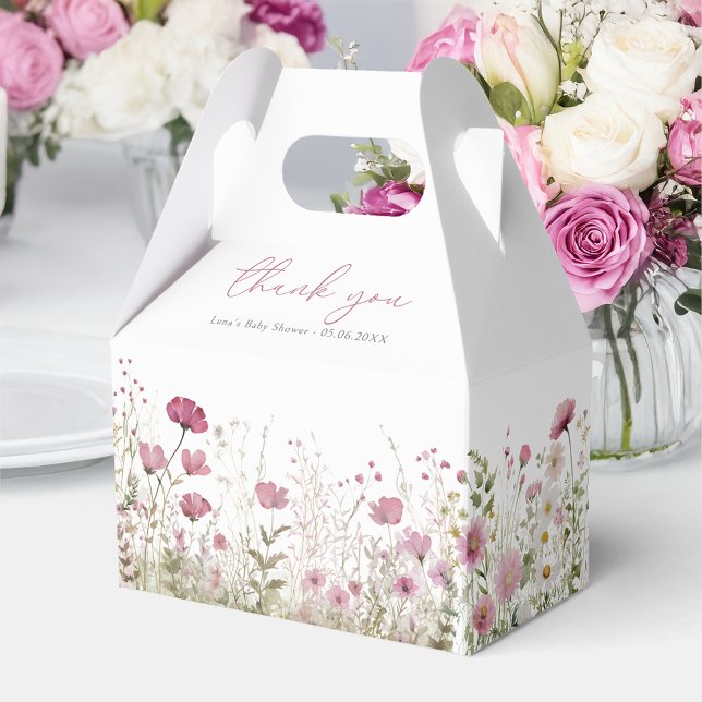 Ballotins Boîte de faveur de pignon de douche pour bébé Fleu (Créateur téléchargé)