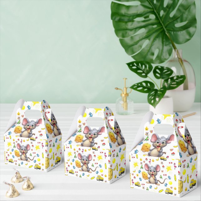 Ballotins Boîte de faveur de pignon Mignon fromage de souris (Multiple)