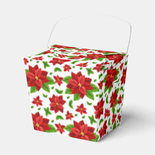 Ballotins Boîte de faveur de poinsettia de Noël