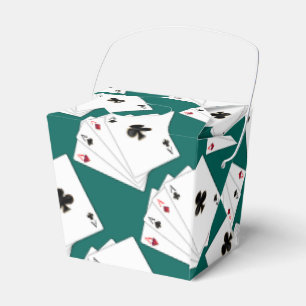 Ballotins Boîte de faveur de retrait de motif de cartes à jo