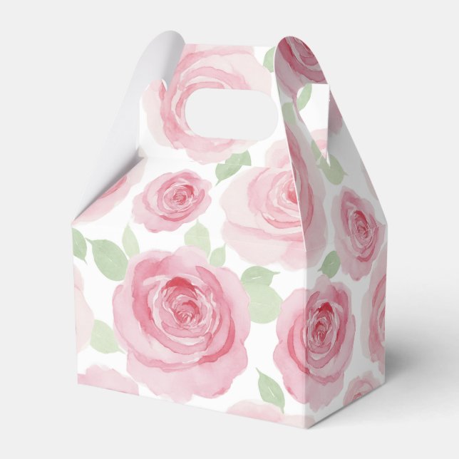 Ballotins Boîte de faveur de rose romantique (Verso)