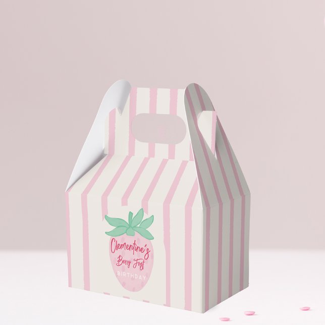 Ballotins Boîte de faveur de Strawberry Berry First (Créateur téléchargé)