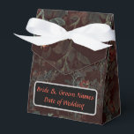 Ballotins Boîte de faveur de style gothique - personnalisabl<br><div class="desc">Boîte de faveur de style gothique. Fleurs sombres. Le texte est personnalisable.</div>