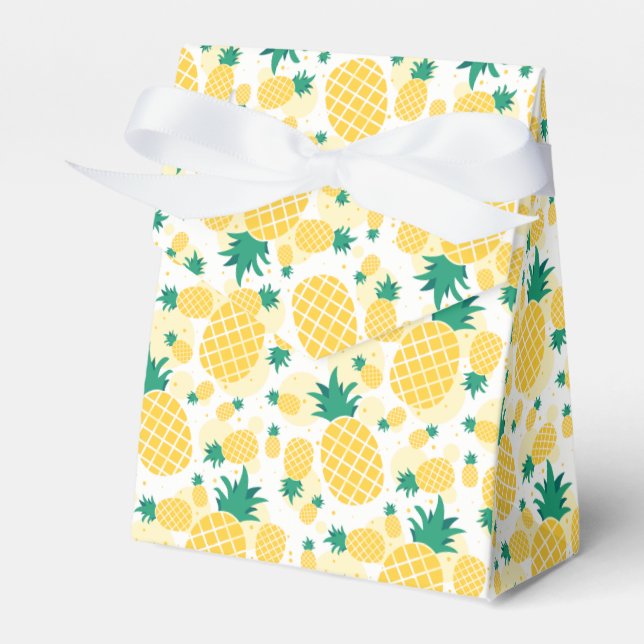 Ballotins Boîte de faveur de tente d'ananas (Verso)
