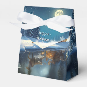 Ballotins Boîte de Faveur de Traîneau de Noël de Renne