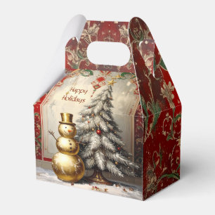 Ballotins Boîte de faveur de vacances d'arbre de Noël de bon
