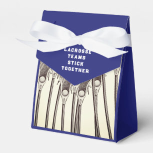 Ballotins Boîte de faveur d'équipe de crosse bleue