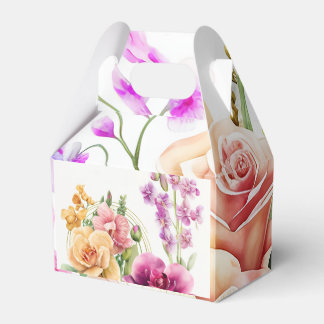 Ballotins Boîte de faveur d'explosion d'orchidée