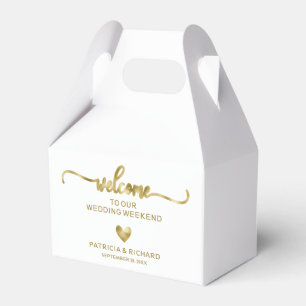 Ballotins Boîte de faveur d'hôtel de bienvenue de mariage de