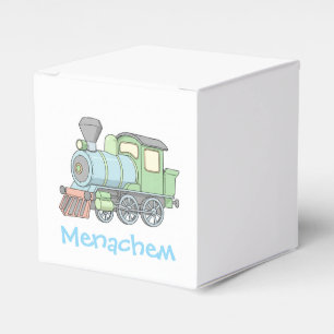 Ballotins Boîte de faveur d'upsherin de train pastel