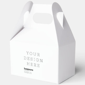 Ballotins Boîte de faveur en papier à pignon personnalisée