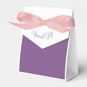 Ballotins Boîte de faveur en papier violet rose de cadeau sp
