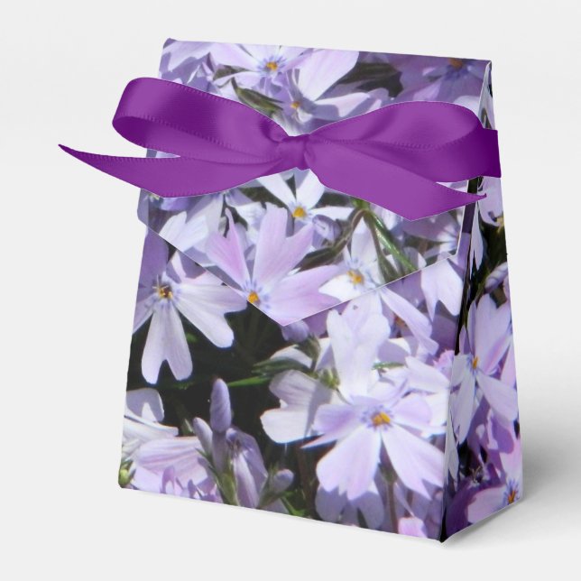 Ballotins Boîte de faveur florale violette (Verso)
