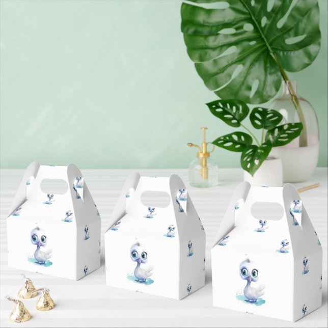 Ballotins Boîte de faveur Gable Canard Blanc Mignon (Multiple)