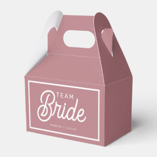 Ballotins Boîte de faveur personnalisée moderne Rose Poussié
