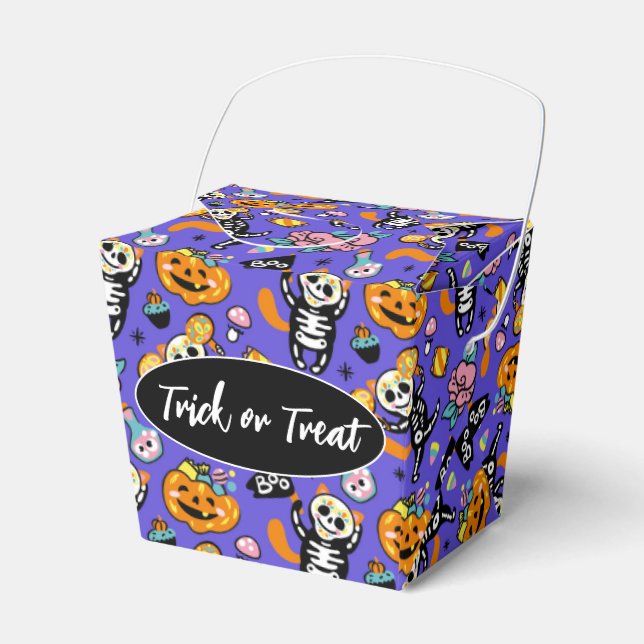 Ballotins Boîte de faveur pour Halloween Trick or Treat (Verso)