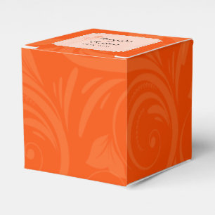 Ballotins Boîte De Faveur Rose Graphique Orange