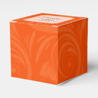 Ballotins Boîte De Faveur Rose Graphique Orange
