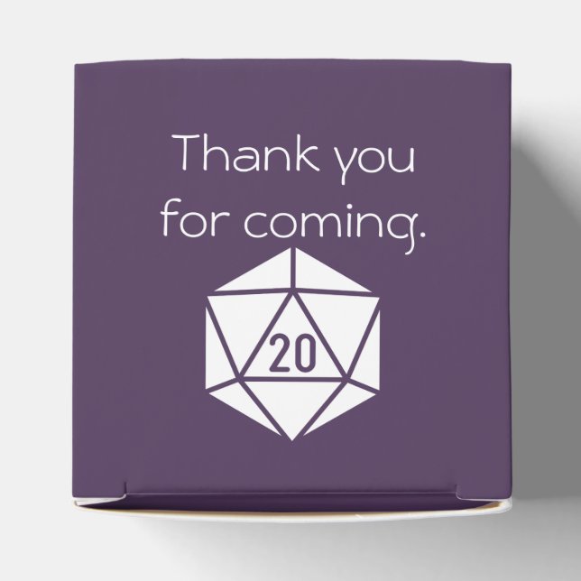 Ballotins Boîte de Faveur Tabletop Chic en Violet (Haut)