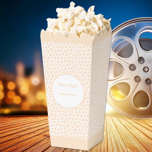 Ballotins Boîte de faveur Terrazzo - Orange Peach Popcorn (Terrazzo - Orange Peach Popcorn Favor Box-Popcorn Movie by Leapfroglisics Shop)