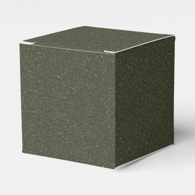Ballotins Boîte de faveur verte à mousse tachetée pour événe (Verso)