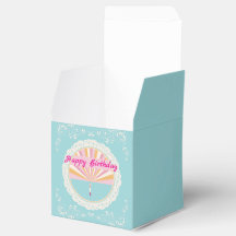 Boîte de fête amusante pour anniversaire, arc-en-c