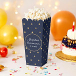 Ballotins Boîte de Fête Cadeau Chic Bleu à Points Chic pour<br><div class="desc">Boîtes de Fête d'Anniversaire en Bleu et Or avec Motif de Points Dorés Glam Chic pour mariage,  douche de mariée,  dîner de répétition,  dîner de couple.</div>