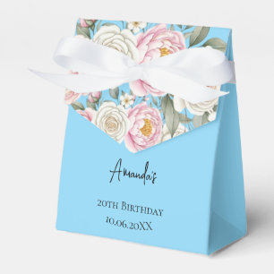 Ballotins Boîte de Fête d'Anniversaire Personnalisée Florale