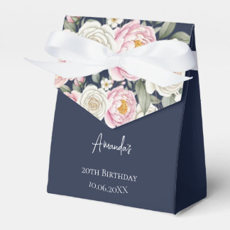 Ballotins Boîte de Fête d'Anniversaire Personnalisée Florale