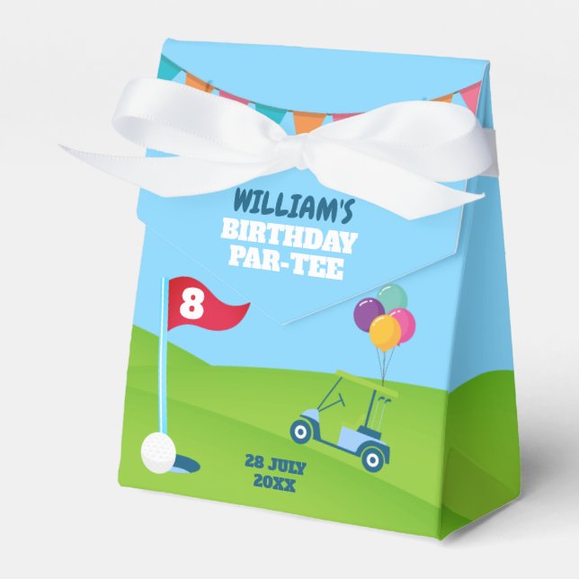 Ballotins Boîte de fête d'anniversaire sur le thème de Golf (Verso)