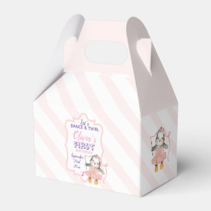 Ballotins Boîte de Fête de 1er Anniversaire Ballerine Pingou