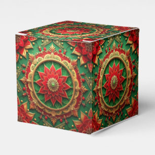Ballotins Boîte de Fête Décorative Rouge Vert