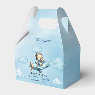 Ballotins Boîte de fête pour bébé garçon adorable en pilote