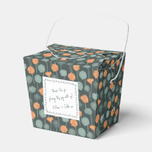 Ballotins Boîte de fleurs avec note personnalisée dessinée à