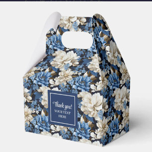 Ballotins Boîte de fleurs personnalisée avec nom en fleurs d