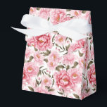Ballotins Boîte de friandises à motif de pivoines pour fête<br><div class="desc">La boîte de faveur de fête est présentée avec une belle impression florale de pivoines roses. 
Personnalisez cet article ou achetez-le tel quel.
Conseil : il suffit d'ajouter vos excellentes friandises et un ruban de fête.



Image sous licence</div>
