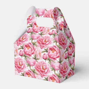 Ballotins Boîte de friandises à motif de pivoines pour fête