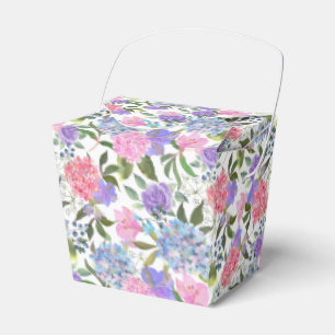 Ballotins Boîte de friandises à motif d'hortensia pour fête