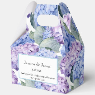 Ballotins Boîte de friandises à motif d'hortensia pour fête