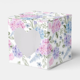 Ballotins Boîte de friandises à motif d'hortensia pour fête
