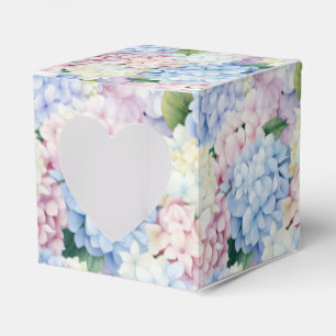 Ballotins Boîte de friandises à motif d'hortensia pour fête
