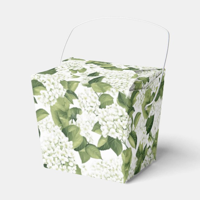 Ballotins Boîte de friandises à motif d'hydrangea pour fête (Verso)