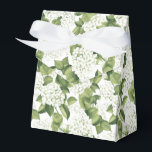 Ballotins Boîte de friandises à motif d'hydrangea pour fête<br><div class="desc">La boîte de cadeaux de fête est illustrée d'une impression florale d'hydrangea blanc.</div>