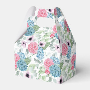Ballotins Boîte de friandises à motif d'hydrangea pour fête