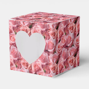 Ballotins Boîte de friandises à motif d'impression de roses 