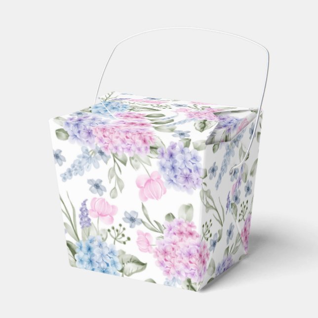 Ballotins Boîte de friandises à thème Hydrangea (Verso)